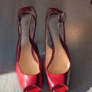 Guess Scarlet Peep Toe Heels